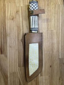 Hunting Knife with Camel Bone Handle