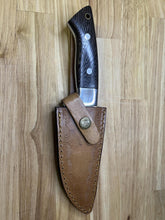 Load image into Gallery viewer, Hunting Knife with Brown Wood Handle
