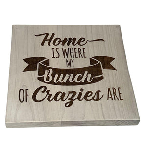 'Home is...' Wall Art Gray
