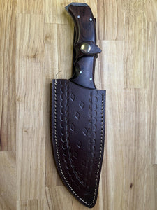 Damascus Knife with Wood Handle Copy