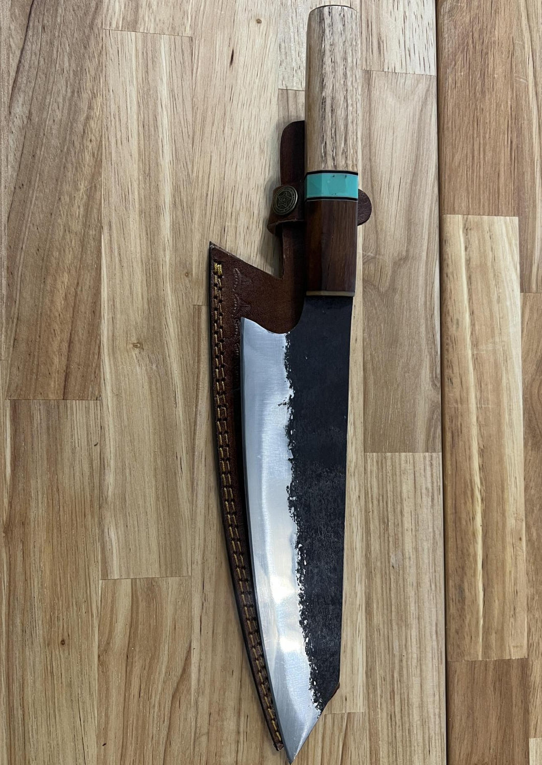 Chef Knife Oak Handle