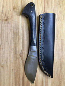 Hunting Knife with Black Wood Handle