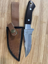 Load image into Gallery viewer, Hunting Knife with Brown Wood Handle
