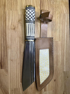 Hunting Knife with Camel Bone Handle