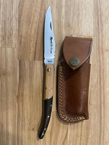 Pocket Knife with White Oak & Black Walnut Wood Handle