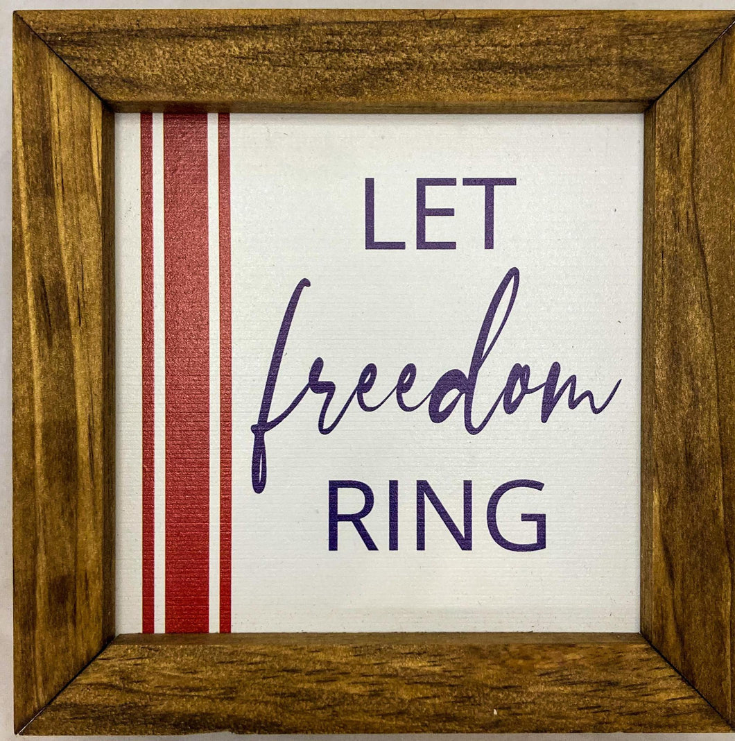 Let Freedom Ring with Red Stripes -  6
