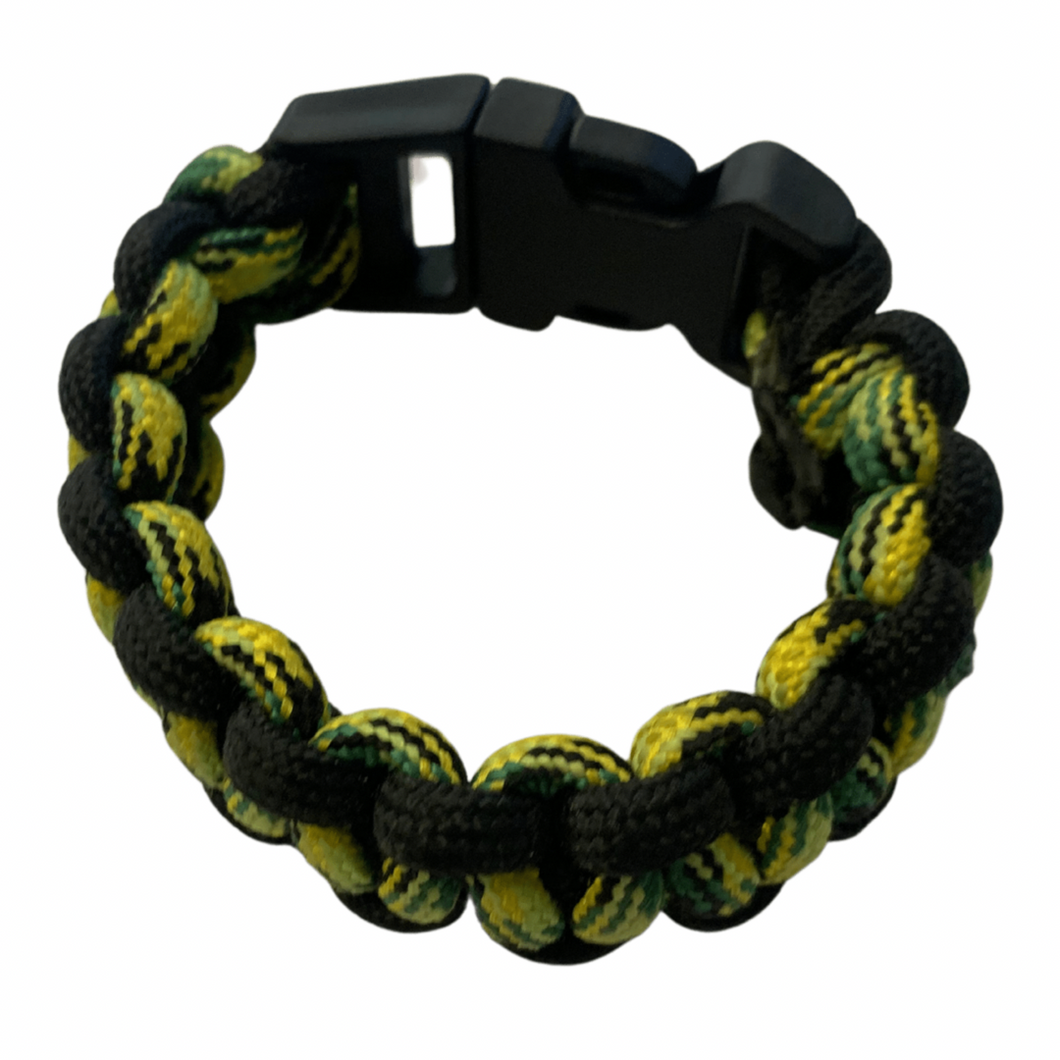 Green & Black Woven Bracelet