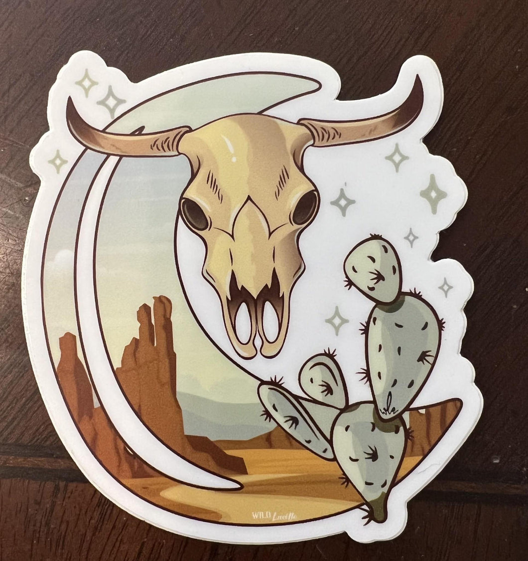 Skull Cactus sticker