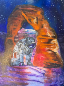 Utah Arch Astronaut Painting